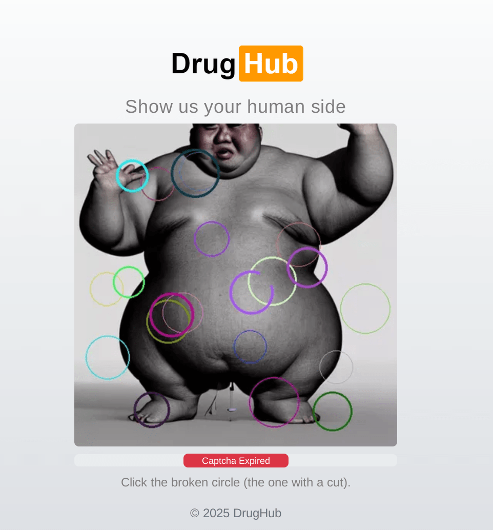 DrugHub Passwordless PGP Challenge Interface